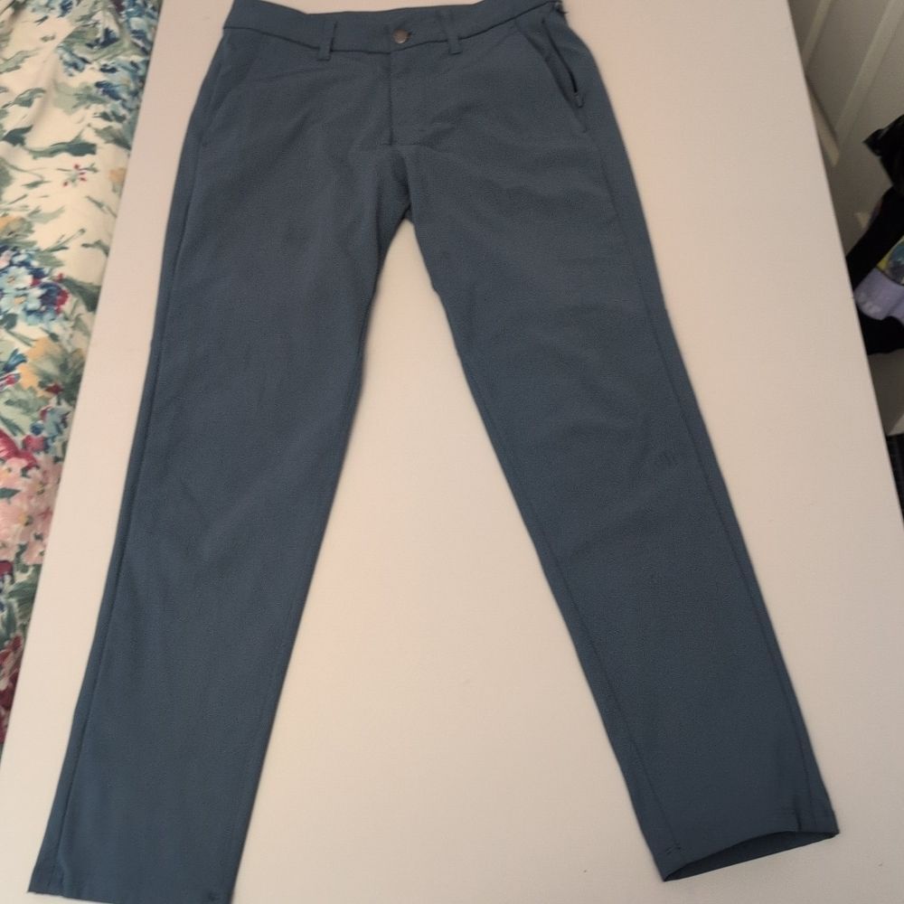 Lululemon Commission Slim Warpstreme Pant Mens 30 LM5A51S Blue Chino Tech 30x28